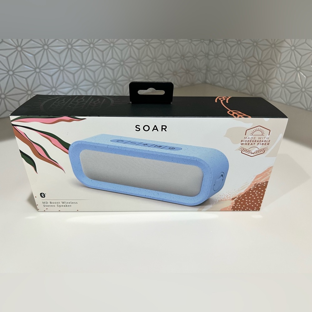 SOAR HD Boost Wireless Stereo Speaker - Wheat fiber Blue